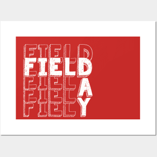 Field Day 2022 For school teachers kids and family Red Posters and Art